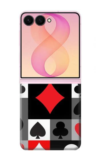 S3463 Poker Card Suit Hülle Schutzhülle Taschen für Samsung Galaxy Z Flip 8