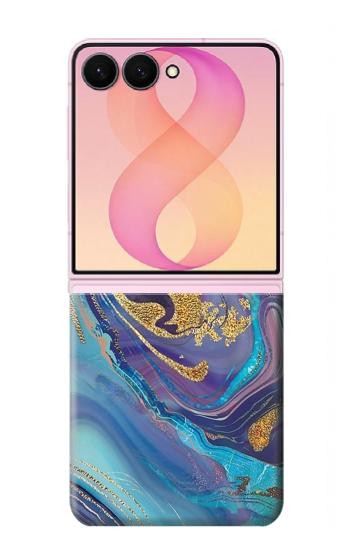 S3676 Colorful Abstract Marble Stone Hülle Schutzhülle Taschen für Samsung Galaxy Z Flip 8