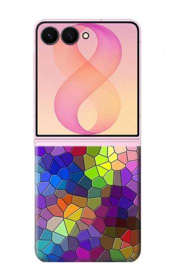 S3677 Colorful Brick Mosaics Hülle Schutzhülle Taschen für Samsung Galaxy Z Flip 8