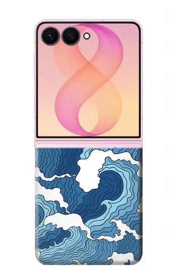 S3751 Wave Pattern Hülle Schutzhülle Taschen für Samsung Galaxy Z Flip 8
