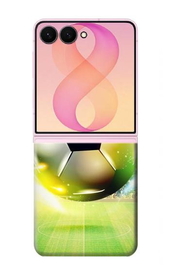 S3844 Glowing Football Soccer Ball Hülle Schutzhülle Taschen für Samsung Galaxy Z Flip 8