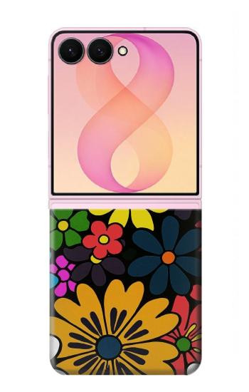 S4043 Colorful Flowers Cartoon Hülle Schutzhülle Taschen für Samsung Galaxy Z Flip 8