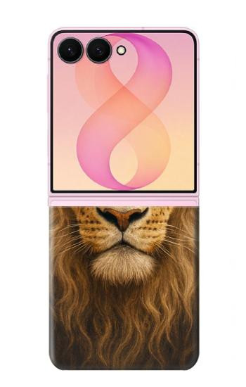 S4093 Royal Lion Portrait Artwork Hülle Schutzhülle Taschen für Samsung Galaxy Z Flip 8
