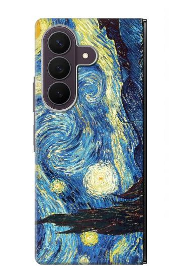 S0213 Van Gogh Starry Nights Hülle Schutzhülle Taschen für Samsung Galaxy Z Fold 8 Ultra