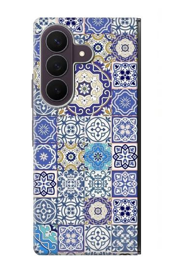 S3537 Moroccan Mosaic Pattern Hülle Schutzhülle Taschen für Samsung Galaxy Z Fold 8 Ultra