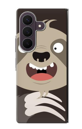 S3855 Sloth Face Cartoon Hülle Schutzhülle Taschen für Samsung Galaxy Z Fold 8 Ultra