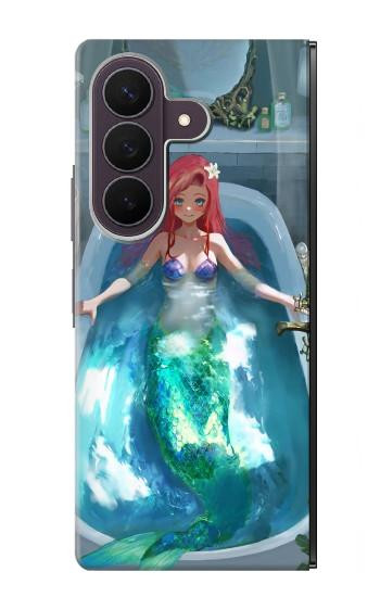 S3911 Cute Little Mermaid Aqua Spa Hülle Schutzhülle Taschen für Samsung Galaxy Z Fold 8 Ultra