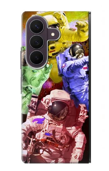 S3914 Colorful Nebula Astronaut Suit Galaxy Hülle Schutzhülle Taschen für Samsung Galaxy Z Fold 8 Ultra