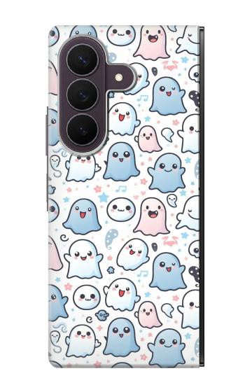 S4013 Seamless Cute Ghost Pattern Hülle Schutzhülle Taschen für Samsung Galaxy Z Fold 8 Ultra