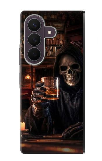 S4102 Vintage Skull Tavern Artwork Hülle Schutzhülle Taschen für Samsung Galaxy Z Fold 8 Ultra