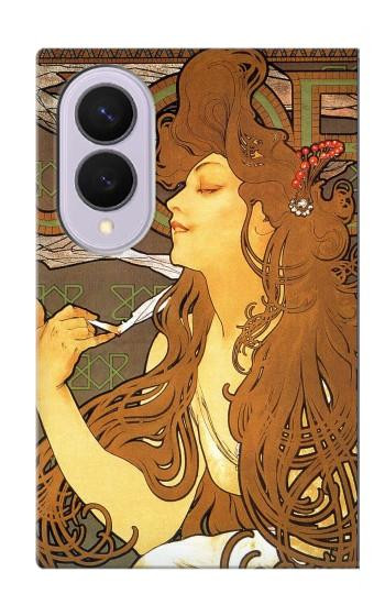 S0969 Alphonse Mucha Job Hülle Schutzhülle Taschen für Samsung Galaxy Z Fold 8