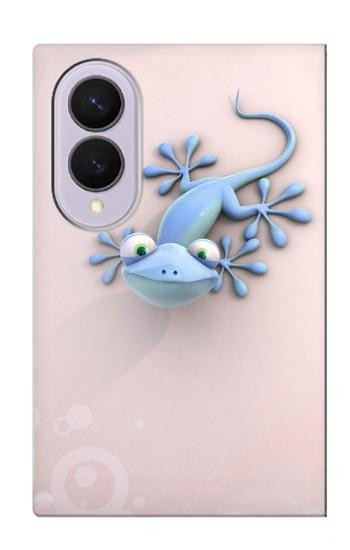 S1631 Funny Gecko Lizard Hülle Schutzhülle Taschen für Samsung Galaxy Z Fold 8