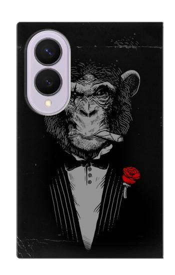 S3167 Funny Monkey God Father Hülle Schutzhülle Taschen für Samsung Galaxy Z Fold 8
