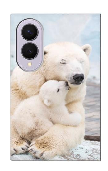 S3373 Polar Bear Hug Family Hülle Schutzhülle Taschen für Samsung Galaxy Z Fold 8