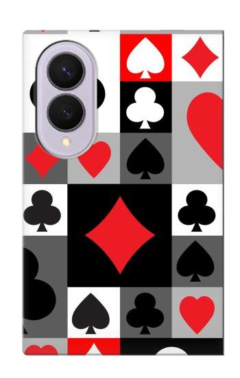 S3463 Poker Card Suit Hülle Schutzhülle Taschen für Samsung Galaxy Z Fold 8