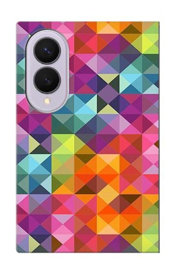 S3477 Abstract Diamond Pattern Hülle Schutzhülle Taschen für Samsung Galaxy Z Fold 8