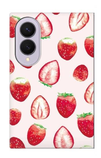S3481 Strawberry Hülle Schutzhülle Taschen für Samsung Galaxy Z Fold 8