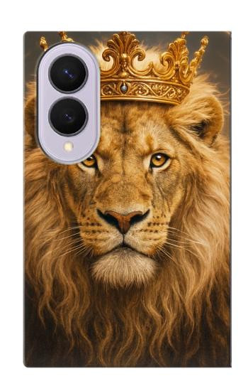 S4093 Royal Lion Portrait Artwork Hülle Schutzhülle Taschen für Samsung Galaxy Z Fold 8