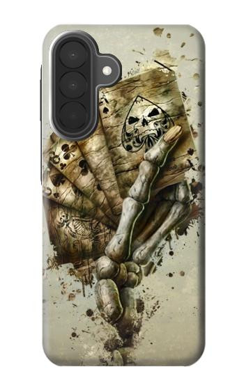 S0550 Skull Card Poker Hülle Schutzhülle Taschen für Samsung Galaxy A27