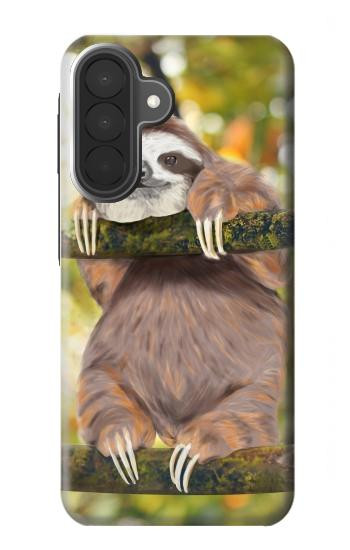 S3138 Cute Baby Sloth Paint Hülle Schutzhülle Taschen für Samsung Galaxy A27