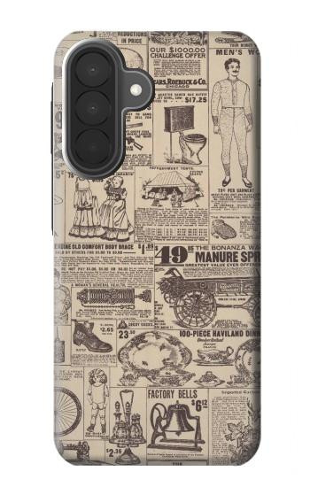 S3819 Retro Vintage Paper Hülle Schutzhülle Taschen für Samsung Galaxy A27