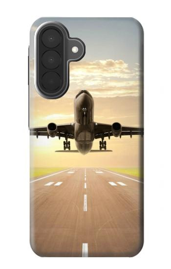 S3837 Airplane Take off Sunrise Hülle Schutzhülle Taschen für Samsung Galaxy A27