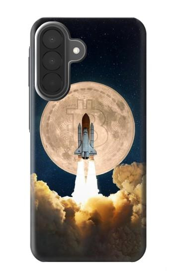 S3859 Bitcoin to the Moon Hülle Schutzhülle Taschen für Samsung Galaxy A27