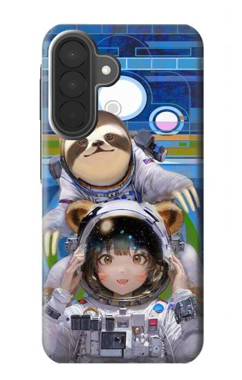 S3915 Raccoon Girl Baby Sloth Astronaut Suit Hülle Schutzhülle Taschen für Samsung Galaxy A27