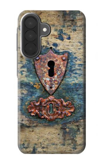 S3955 Vintage Keyhole Weather Door Hülle Schutzhülle Taschen für Samsung Galaxy A27