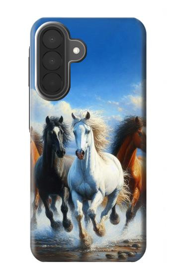 S3996 Horse Running Hülle Schutzhülle Taschen für Samsung Galaxy A27