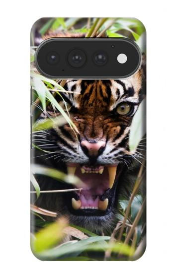 S3838 Barking Bengal Tiger Hülle Schutzhülle Taschen für Google Pixel 11, 11 Pro