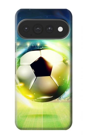 S3844 Glowing Football Soccer Ball Hülle Schutzhülle Taschen für Google Pixel 11, 11 Pro