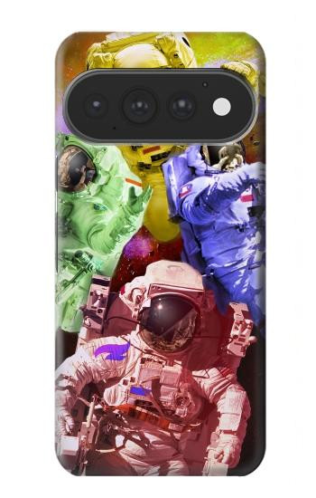 S3914 Colorful Nebula Astronaut Suit Galaxy Hülle Schutzhülle Taschen für Google Pixel 11, 11 Pro