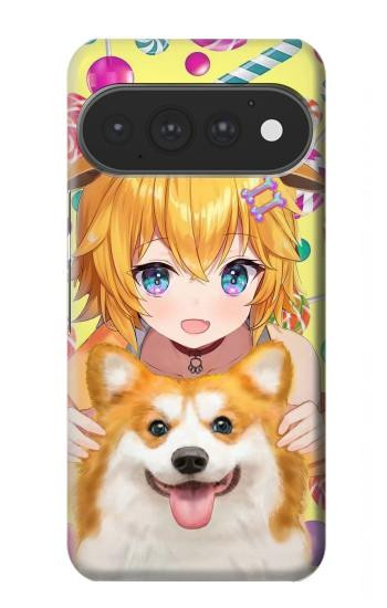 S3918 Baby Corgi Dog Corgi Girl Candy Hülle Schutzhülle Taschen für Google Pixel 11, 11 Pro