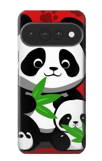 S3929 Cute Panda Eating Bamboo Hülle Schutzhülle Taschen für Google Pixel 11, 11 Pro