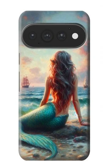 S4006 Oil Painting Mermaid Hülle Schutzhülle Taschen für Google Pixel 11, 11 Pro