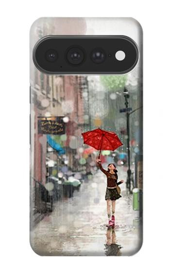 S0108 Girl in The Rain Hülle Schutzhülle Taschen für Google Pixel 11 Pro XL