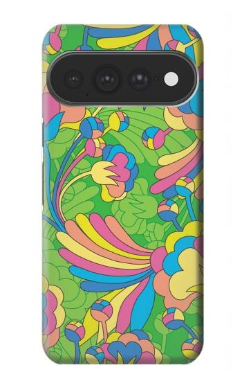S3273 Flower Line Art Pattern Hülle Schutzhülle Taschen für Google Pixel 11 Pro XL