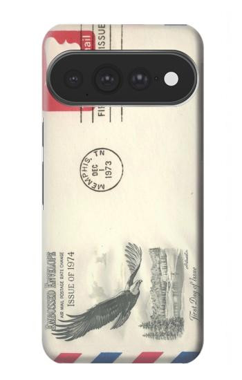 S3551 Vintage Airmail Envelope Art Hülle Schutzhülle Taschen für Google Pixel 11 Pro XL
