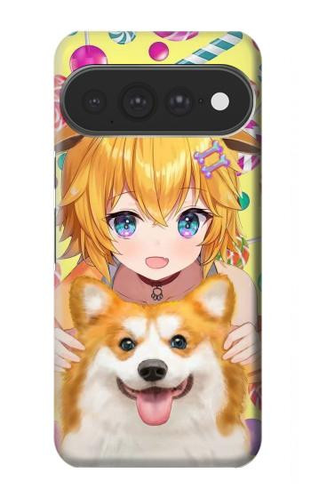 S3918 Baby Corgi Dog Corgi Girl Candy Hülle Schutzhülle Taschen für Google Pixel 11 Pro XL