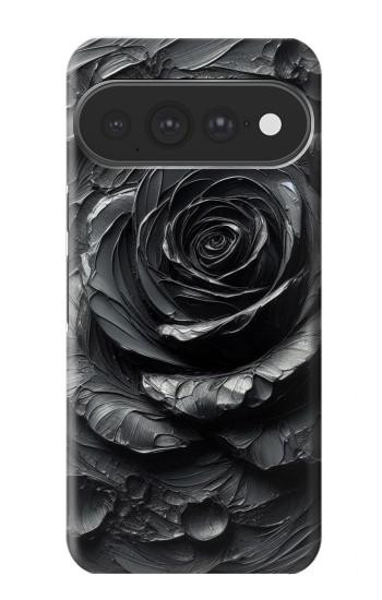 S3969 Black Rose Hard Brush Stroke Hülle Schutzhülle Taschen für Google Pixel 11 Pro XL