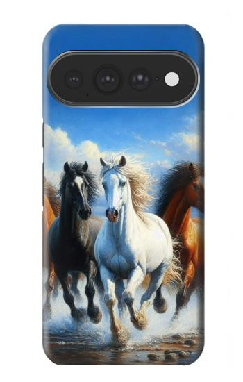 S3996 Horse Running Hülle Schutzhülle Taschen für Google Pixel 11 Pro XL