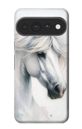 S4025 White Horse Painting Hülle Schutzhülle Taschen für Google Pixel 11 Pro XL