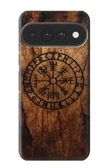 S4036 Viking Vegvisir Compass Wood Hülle Schutzhülle Taschen für Google Pixel 11 Pro XL