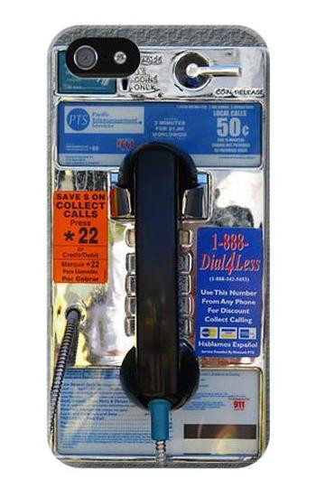 S0087 Payphone Hülle Schutzhülle Taschen für iPhone 5 5S SE