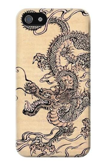 S0318 Antique Dragon Hülle Schutzhülle Taschen für iPhone 5 5S SE