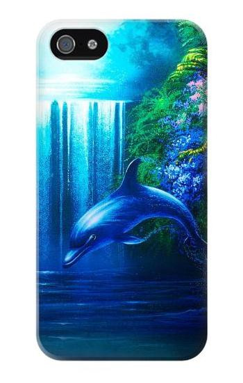 S0385 Dolphin Hülle Schutzhülle Taschen für iPhone 5 5S SE