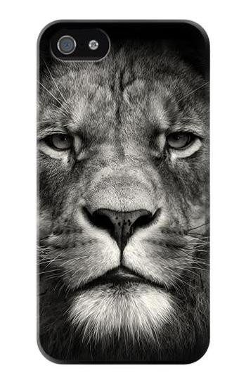 S1352 Lion Face Hülle Schutzhülle Taschen für iPhone 5 5S SE