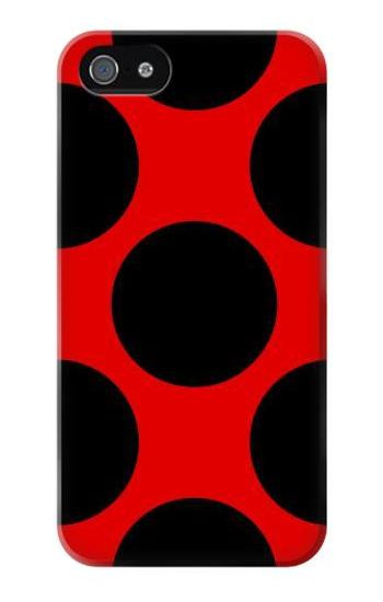 S1829 Lady bug Dot Pattern Hülle Schutzhülle Taschen für iPhone 5 5S SE