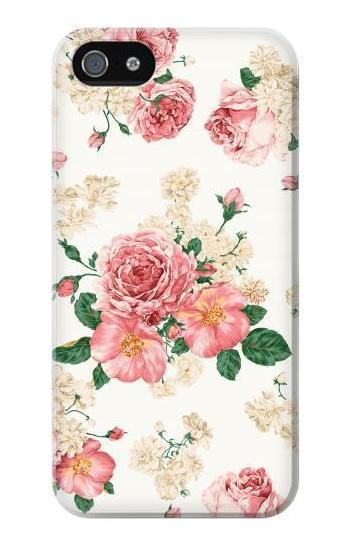 S1859 Rose Pattern Hülle Schutzhülle Taschen für iPhone 5 5S SE